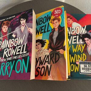 Simon Snow Series By Rainbow Rowell: Carry ,On Waywrd Son , Anyway the Wind Blow